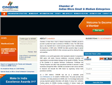 Tablet Screenshot of indiansmechamber.com